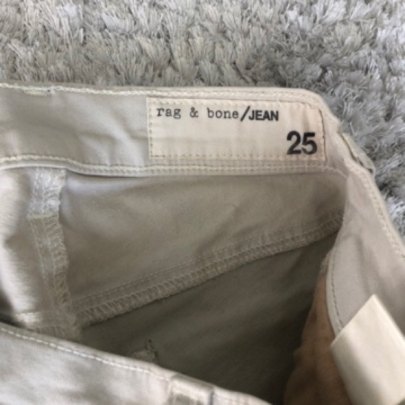 rag and bone cream skinny jeans size 25 - Picture 2 of 3
